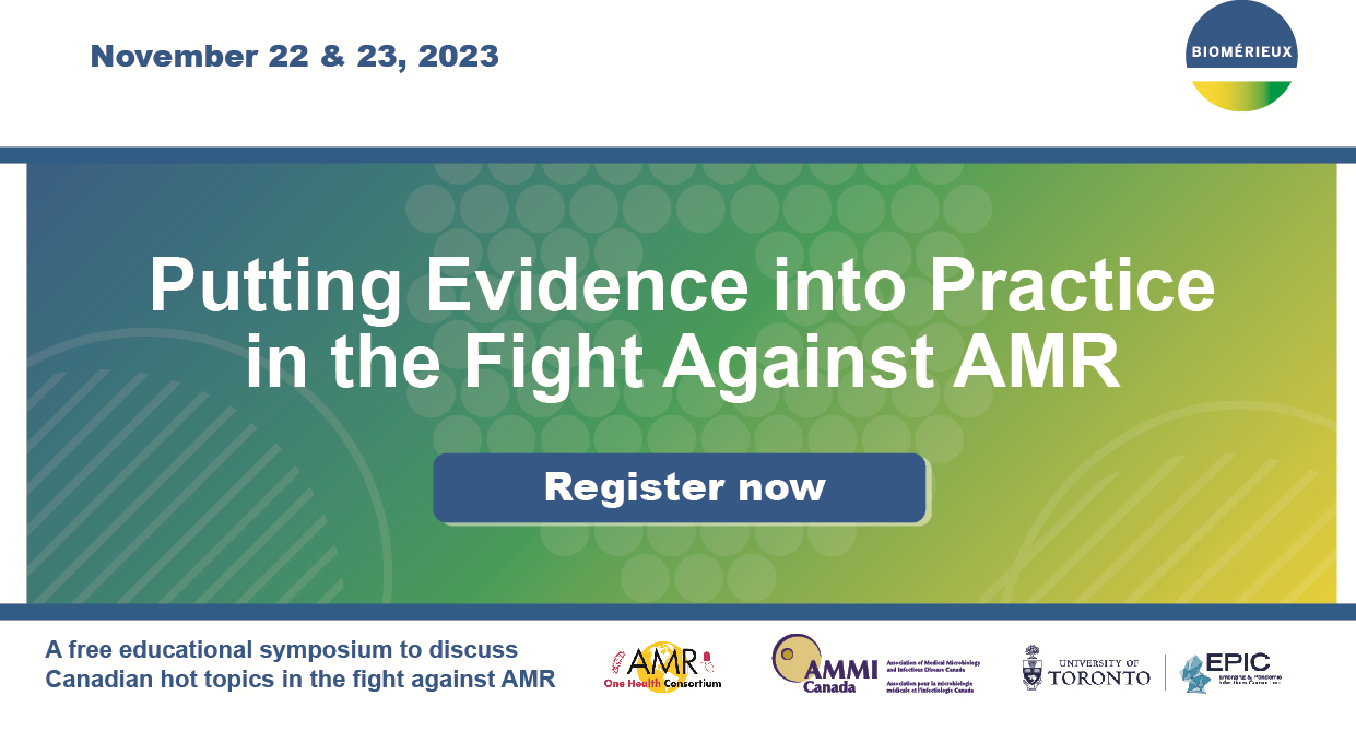 Register now for Putting Evidence into Practice in the Fight Against AMR on November 22 & 23, 2023