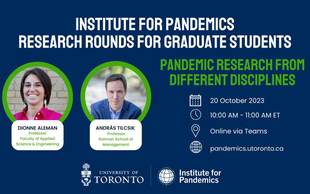 Research rounds for graduate students: Pandemic research from different disciplines
